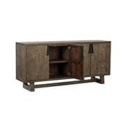 Lyra - 4 Door Buffet - Smoke Brown - JaxCo Furniture