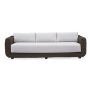 Soma - Outdoor Sofa - Dark Brown / White - JaxCo Furniture