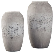 Dimitra - Brown / Cream - Vase Set (Set of 2) - JaxCo Furniture