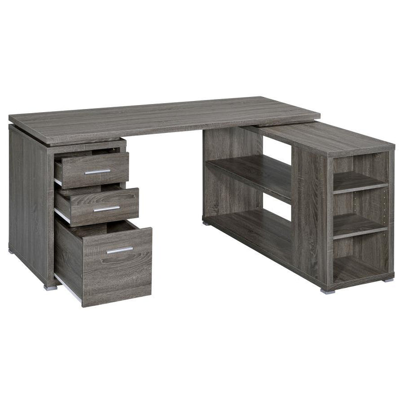 Yvette - 3-Drawer L-Shape Computer Desk - JaxCo Furniture