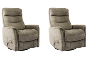 Gemini - 33.5" Swivel Glider Recliner (Set of 2) - JaxCo Furniture
