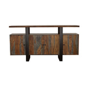 Ditman - 4 Door Solid Wood Sideboard Buffet - Gray Sheesham - JaxCo Furniture