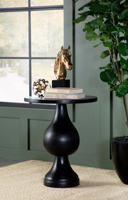 Dianella - Round Pedestal Base Accent Side Table - JaxCo Furniture