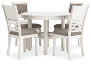 Erinberg - Antique White - Dining Room Table Set (Set of 5) - JaxCo Furniture