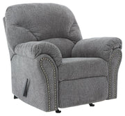 Allmaxx - Pewter - Rocker Recliner - JaxCo Furniture
