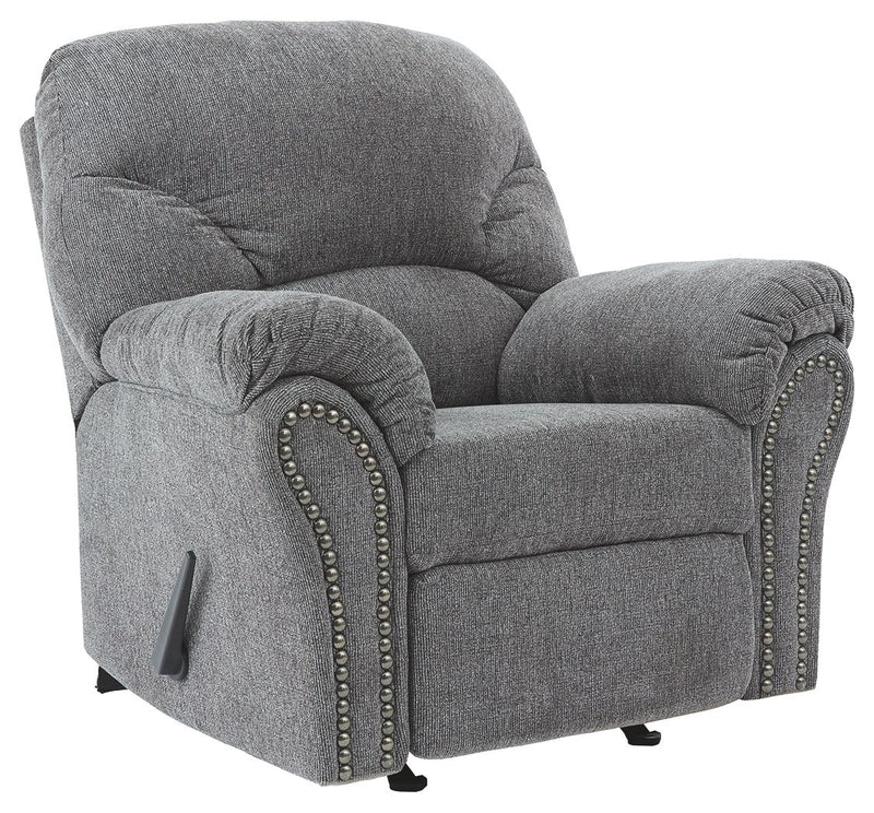 Allmaxx - Pewter - Rocker Recliner - JaxCo Furniture