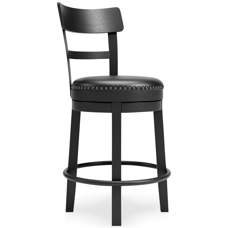 Valebeck - Full Back Swivel Stool - JaxCo Furniture