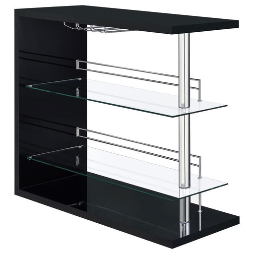 Prescott - Rectangular 2-Shelf Bar Unit - JaxCo Furniture