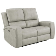 Brickston - Triple Power Reclining Loveseat - JaxCo Furniture