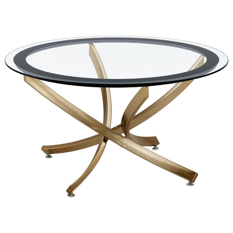Brooke - Round Coffee Table Set - JaxCo Furniture