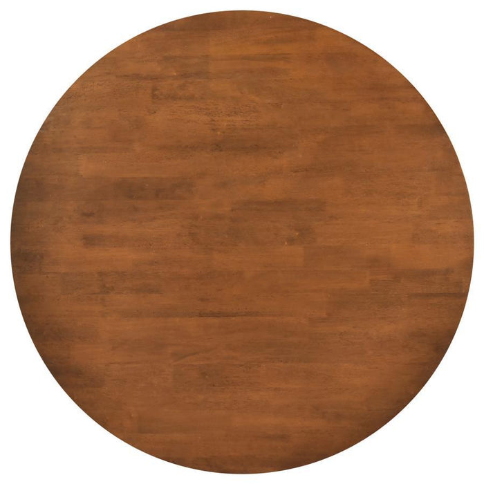 Dinah - Round Solid Wood Dining Table - Walnut - JaxCo Furniture