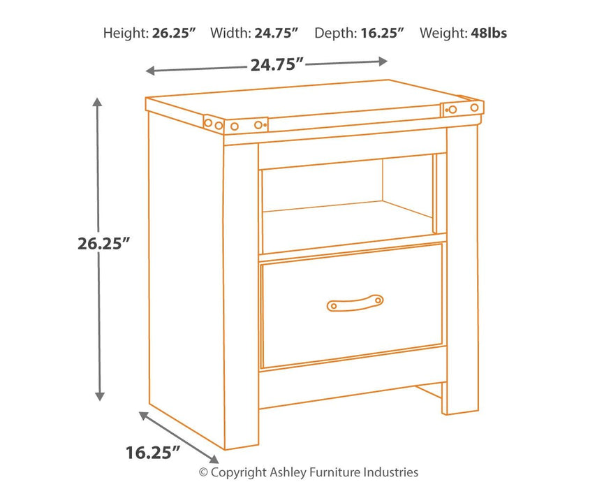 Trinell - Night Stand - JaxCo Furniture