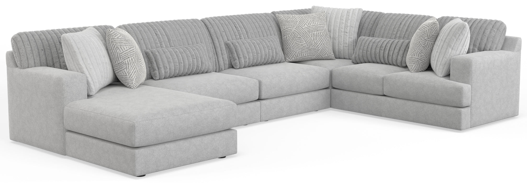 Logan - Sectional With Comfort Coil Seating And Included Accent Pillows - JaxCo Furniture