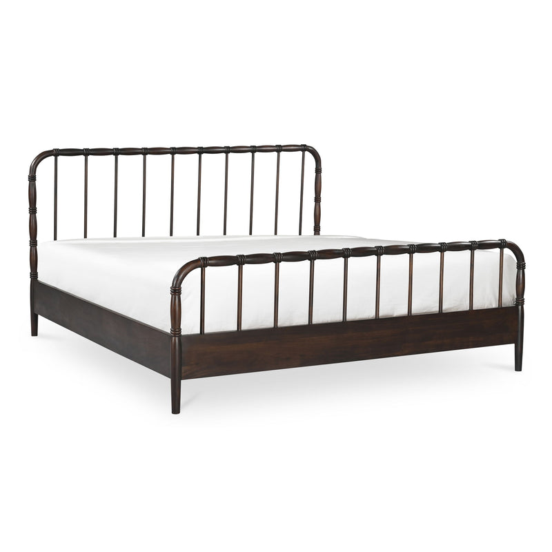 Vivian - King Bed - Dark Brown - JaxCo Furniture