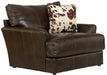 Pavia - Top Grain Italian Leather Chair With Cuddler Cushions - Cocoa - JaxCo Furniture