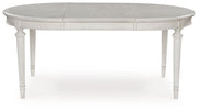 Montelaine - Antique White - Oval Dining Room Extension Table - JaxCo Furniture