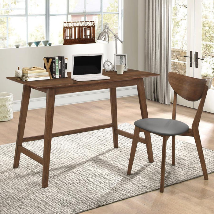 Karri - 2 Piece Home Office Computer Desk And Chair Set - Walnut - JaxCo Furniture