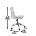 Arthur - Adjustable Swivel Chair - Pearl Silver - JaxCo Furniture