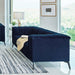 Chalet - Upholstered Tuxedo Arm Tufted Loveseat - Blue - JaxCo Furniture