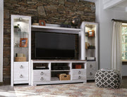 Willowton - Entertainment Center With Fireplace Option - JaxCo Furniture