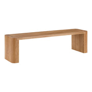 Post - Small Dining Bench - Natural - JaxCo Furniture