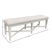 Americana Modern Dining - Upholstered Bench - Cotton - JaxCo Furniture