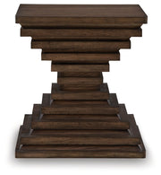 Hannodream - Warm Brown - Square End Table - JaxCo Furniture