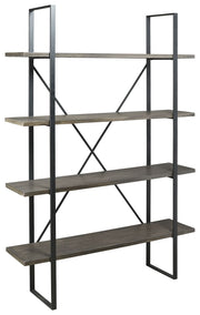 Gilesgrove - Black / Gray - Bookcase - JaxCo Furniture