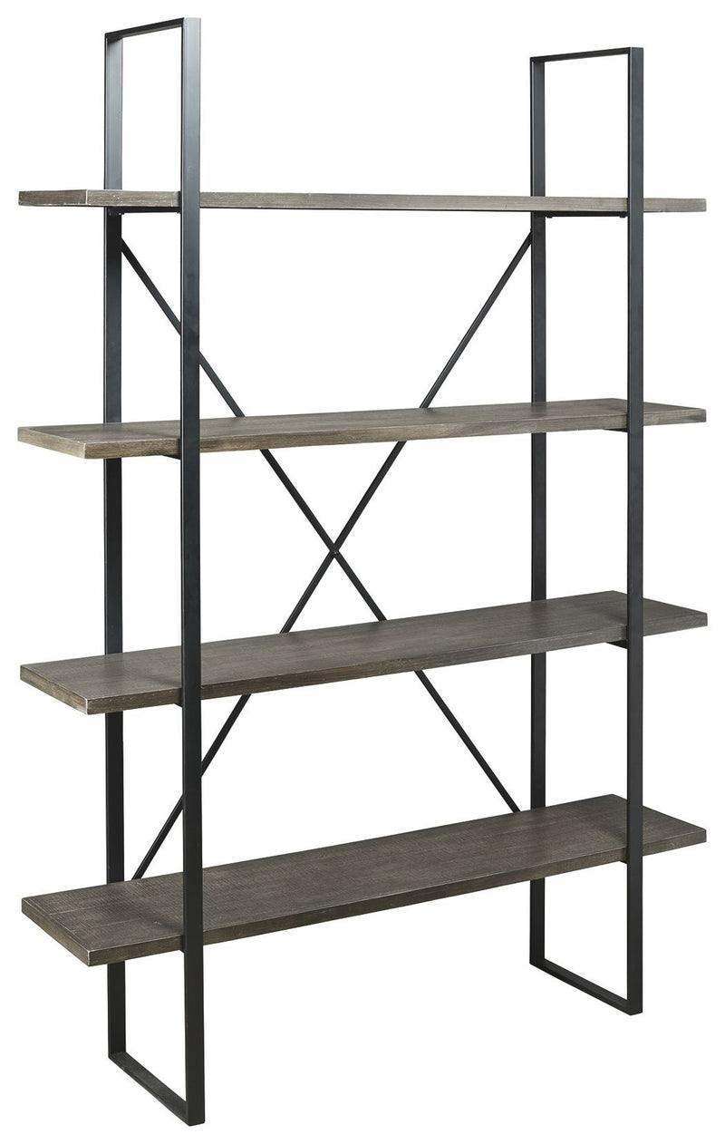 Gilesgrove - Black / Gray - Bookcase - JaxCo Furniture