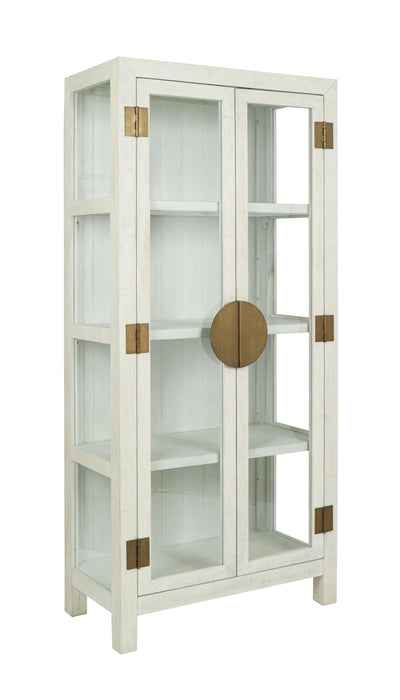 Milroy - Reclaimed Pine Tall Cabinet - Antique White - JaxCo Furniture