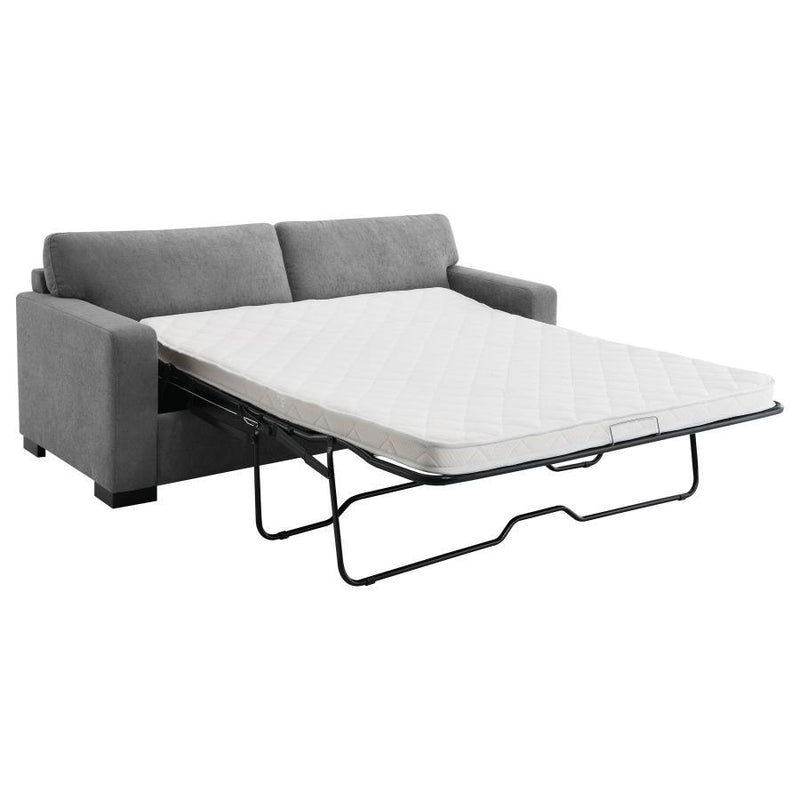 Simpson - Upholstered Sofa Sleeper With Queen Mattress - Gray - JaxCo Furniture