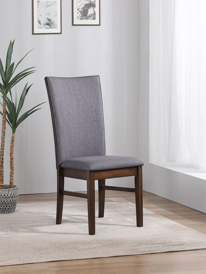 Sherwood - Upholstered Dining Side Chair (Set of 2) - Gray - JaxCo Furniture