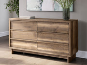 Chirason - Brown - Six Drawer Dresser - JaxCo Furniture