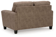 Navi - Fossil - Loveseat - JaxCo Furniture