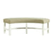 Park Creek - Round Bench - Cottage White Finish - JaxCo Furniture