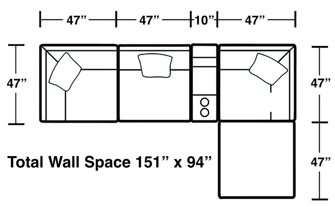 Posh - Sectional Set - JaxCo Furniture