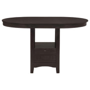 Lavon - Oval Extension Counter Dining Table - Espresso - JaxCo Furniture