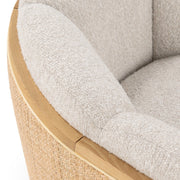 Daisy - Upholstered Swivel Chair - Coastal Sand - JaxCo Furniture