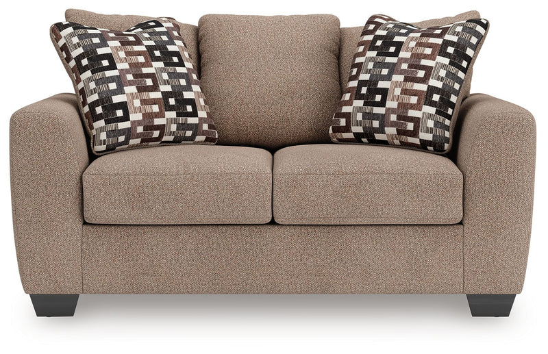 Triston-Peaks - Suede - Loveseat - JaxCo Furniture