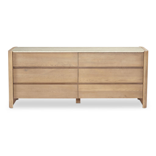 Lane - 6 Drawer Dresser - Natural - JaxCo Furniture