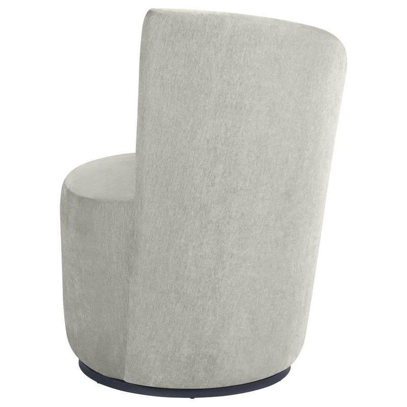 Nueva - Upholstered Swivel Chair Curved Backrest - JaxCo Furniture