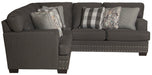 Crawford - 2 Piece Sectional With 9 Included Accent Pillows - JaxCo Furniture