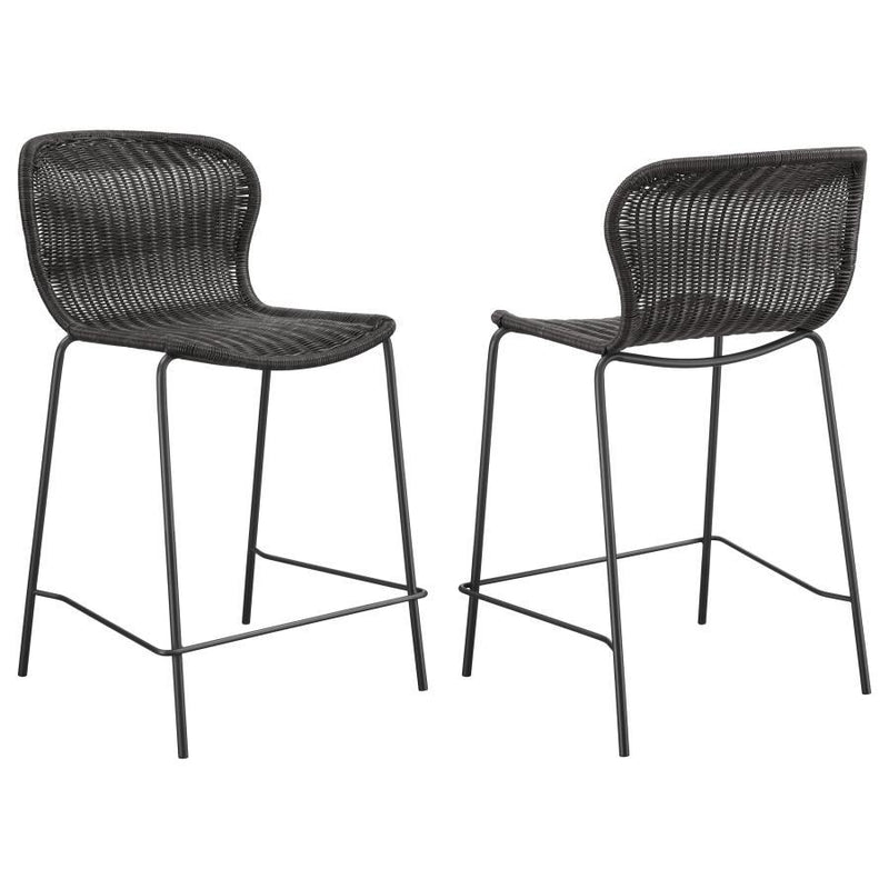 Mckinley - Faux Rattan Metal Chair (Set of 2) - JaxCo Furniture