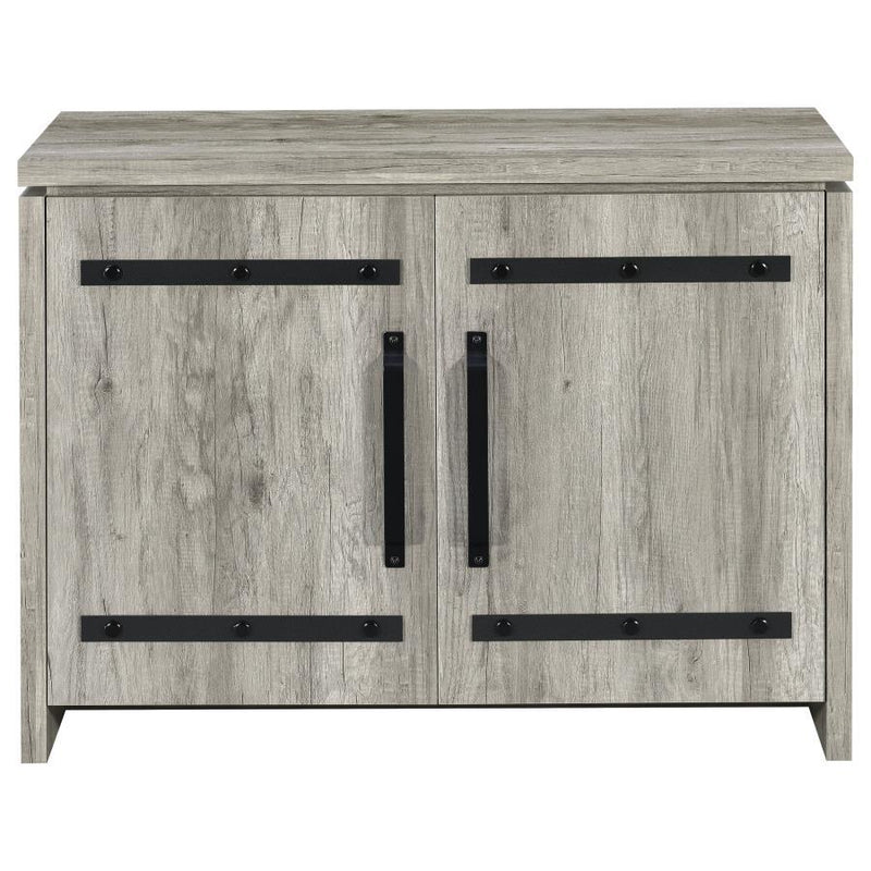 Enoch - 2 Door Engineered Wood Accent Cabinet - Gray Driftwood - JaxCo Furniture