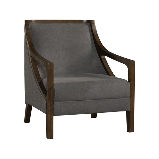 Hopkins - Accent Chair With Brown Frame - JaxCo Furniture