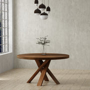 Crossings - Downtown Round Dining Table - Amber - JaxCo Furniture