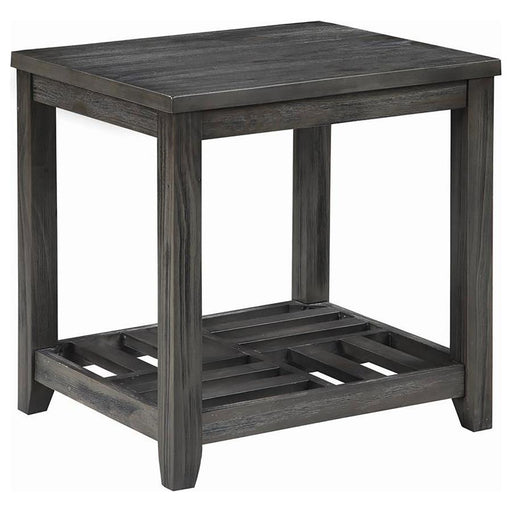 Cliffview - 1-Shelf Square Wood Side End Table - Gray - JaxCo Furniture