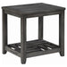 Cliffview - 1-Shelf Square Wood Side End Table - Gray - JaxCo Furniture