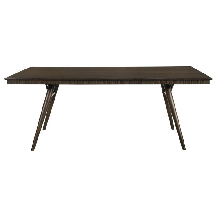 Wes - Rectangular Wood Dining Table - Dark Walnut - JaxCo Furniture