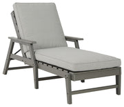 Visola - Gray - Chaise Lounge with Cushion - JaxCo Furniture